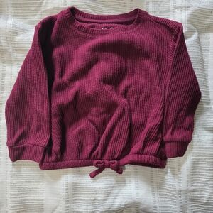Cat & Jack Maroon Knit Top